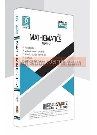 ARTICLE 262 MATHEMATICS O LEVEL P2 TOPICAL