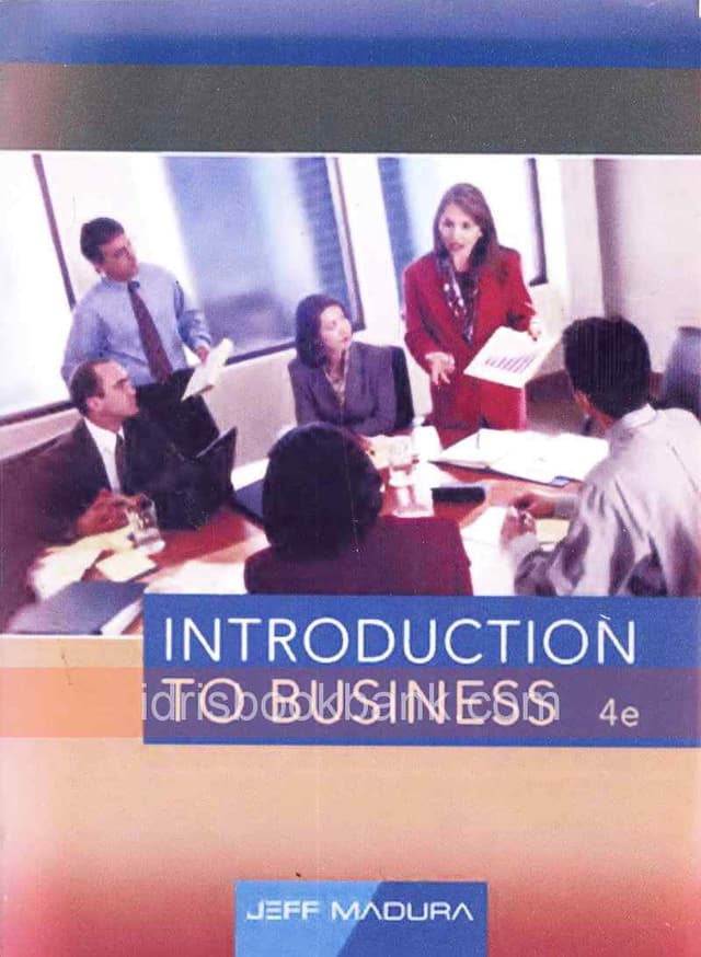 INTRODUCTION TO BUSINESS 4E
