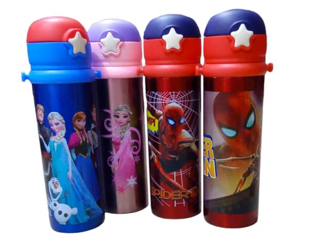 WATER BOTTLE HOT & COLD CARTOON CHARACTER NO 1687