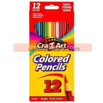 CRAZ ART COLOUR PENCILS 12 PCS PACK