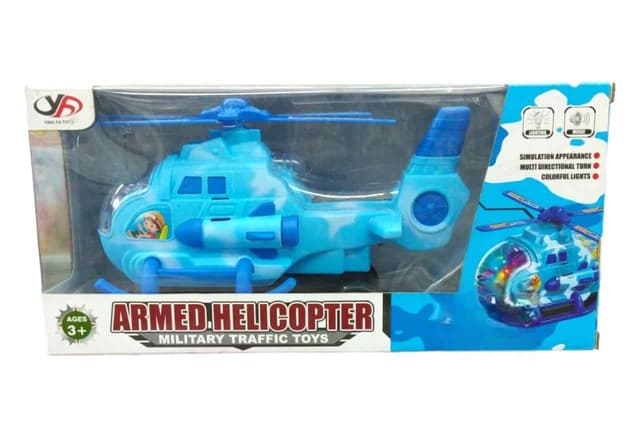 3D HELICOPTER MILITARY TRAFFIC TOYS NO 6312