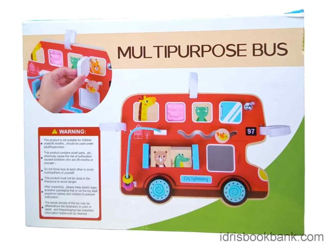 WOODEN MULTI PURPOSE BUS NO ST5045