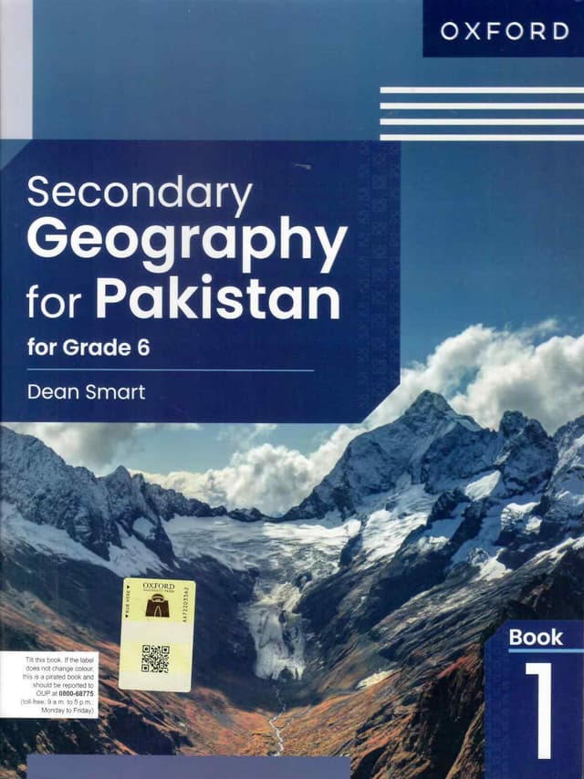 OXFORD SECONDARY GEOGRAPHY FOR PAKISTAN GRADE 6 BOOK 1