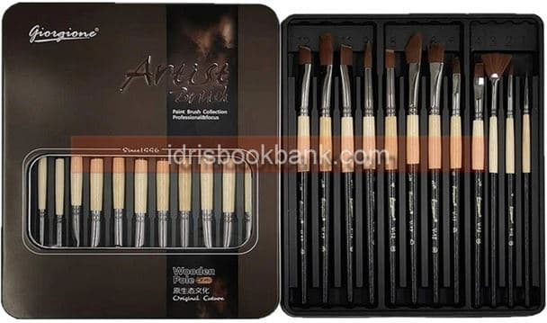GIORGIONE PAINT BRUSH METAL BOX PACK