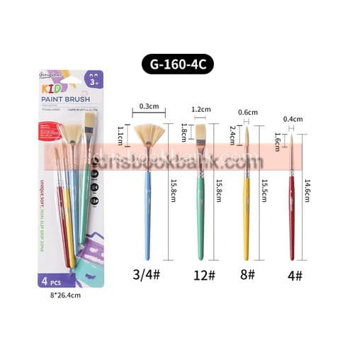 GIORGIONE PAINT BRUSH 4 PCS SET NO-160-4C