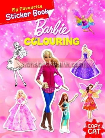MY FAVOURITE STICKER BOOK BARBIE COLOURING