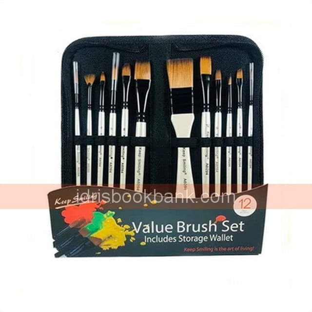 VALUE BRUSH SET INCLUDES STORAGE WALLET