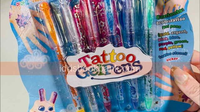TATTOO GEL PENS SET 6PCS G-8030TZ