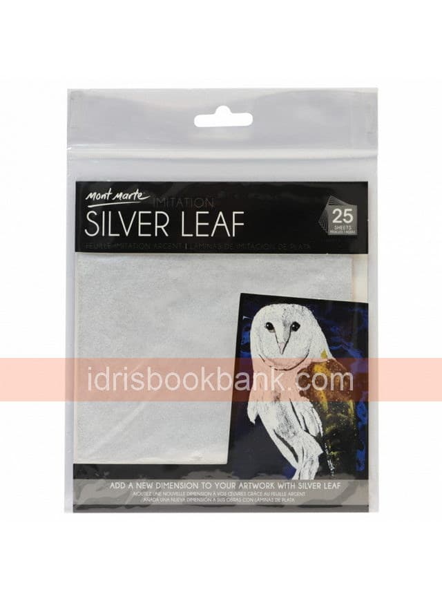 IMITATION SILVER LEAF 25 SHEETS
