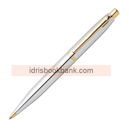 SHEAFFER BALL POINT V.F.M CHROME GOLD TRIM 9422 FP
