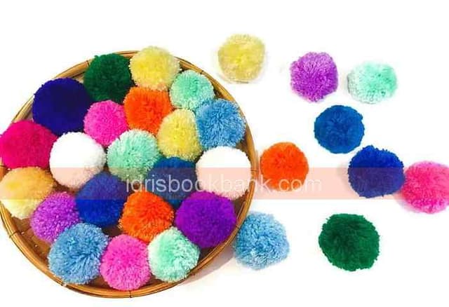 CRAFT ITEM POM POM SMALL 15 PCS