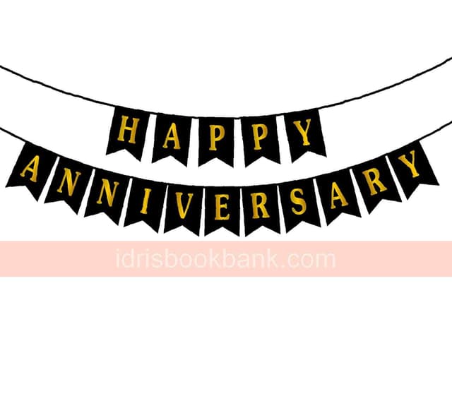 HAPPY ANNIVERSARY DOORI CARD BANNER