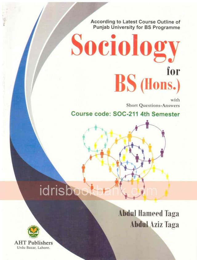 SOCIOLOGY FOR BS (HONS)