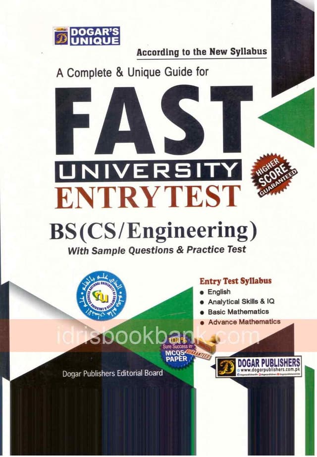 DOGAR UNI FAST UNIVERSITY ENTERY TEST BS(CS/ENGINEERING)