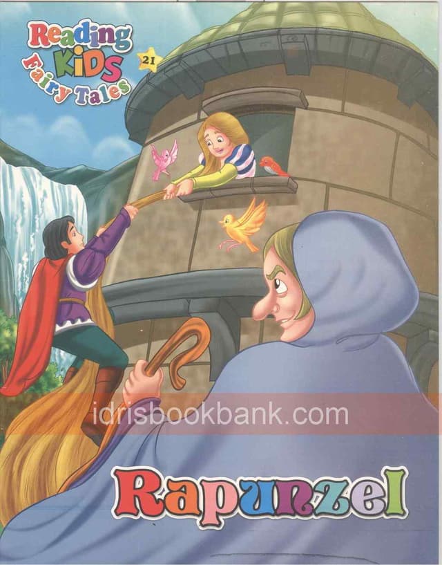 READING KIDS FAIRY TALES RAPUNZEL