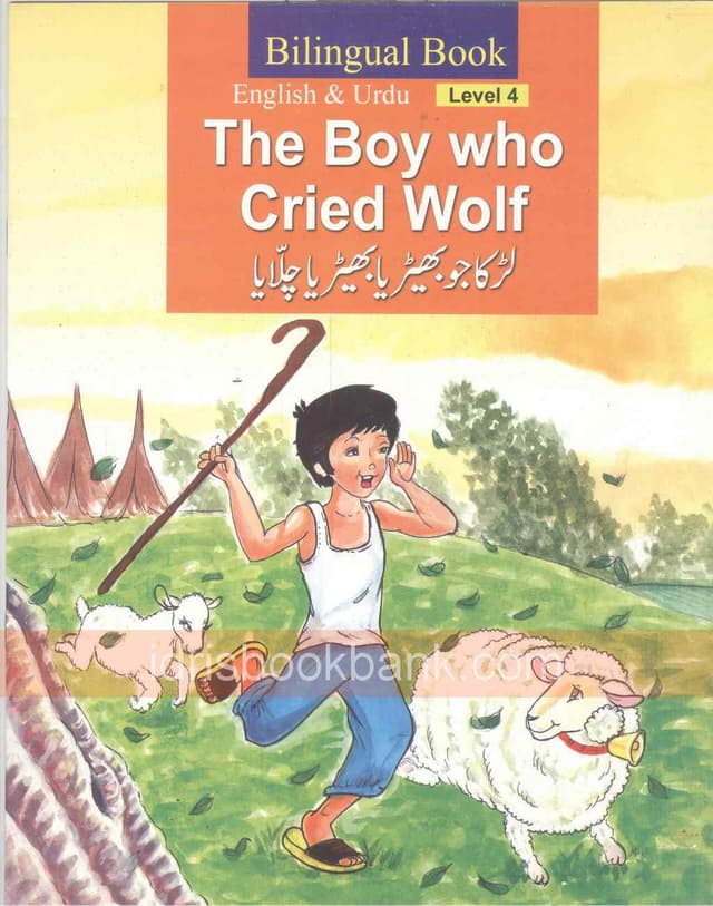 BILINGUAL BOOK THE BOY WHO CRIED WOLF (LEVEL 4)