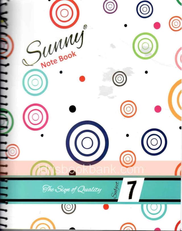 SUNNY NOTE BOOK 7 SUBJECT EXCLUSIVE