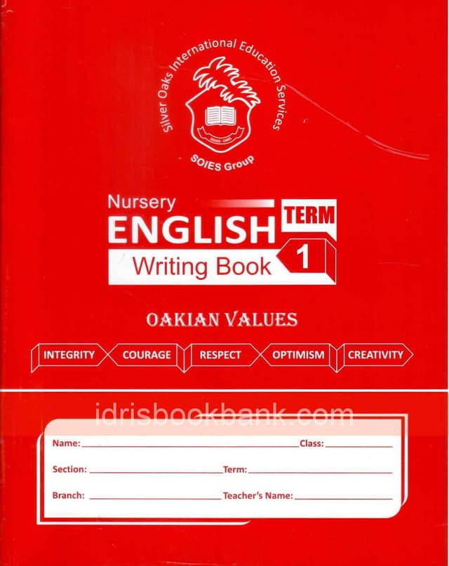 SILVER OAKS WB ENGLISH NURSERY TERM I