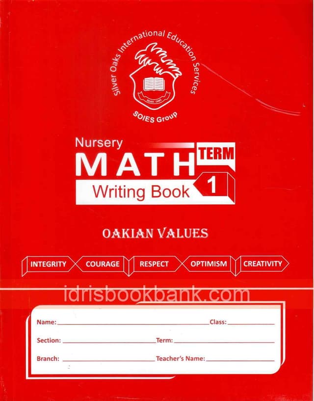 SILVER OAKS WB MATH NURSERY TERM 1
