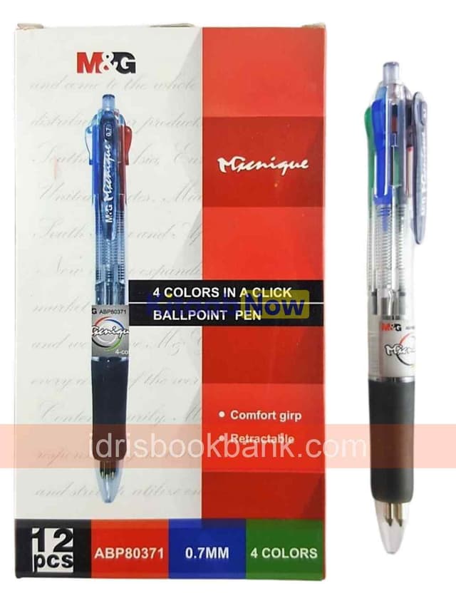 M&G BALL POINT 4 COLOUR NO-80371