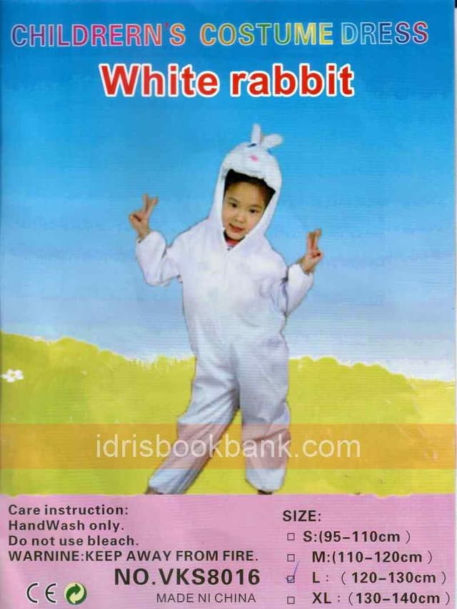 COSTUME WHITE RABBIT LARGE