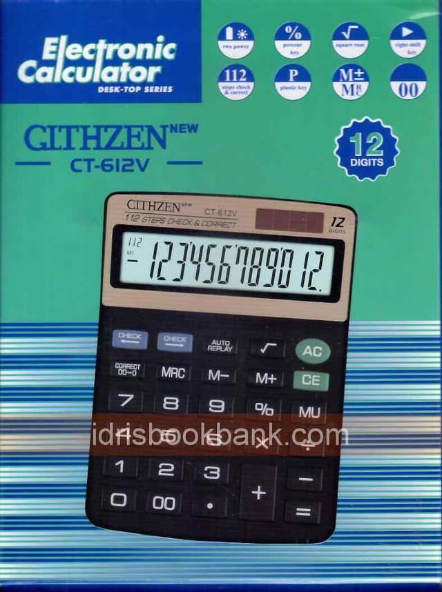ELECTRONIC CALCULATOR CITHZEN CT-612V