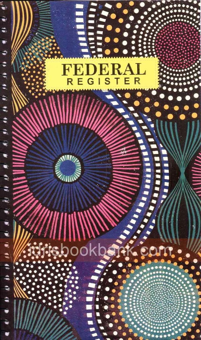 FEDERAL REGISTER NO 14