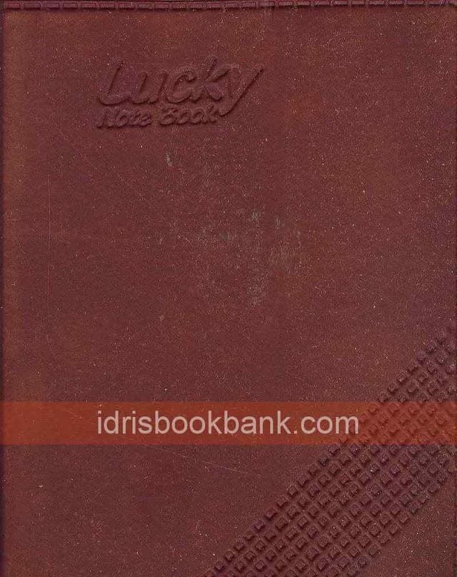 LUCKY NOTE BOOK WITH PLASTIC COVER PCXL