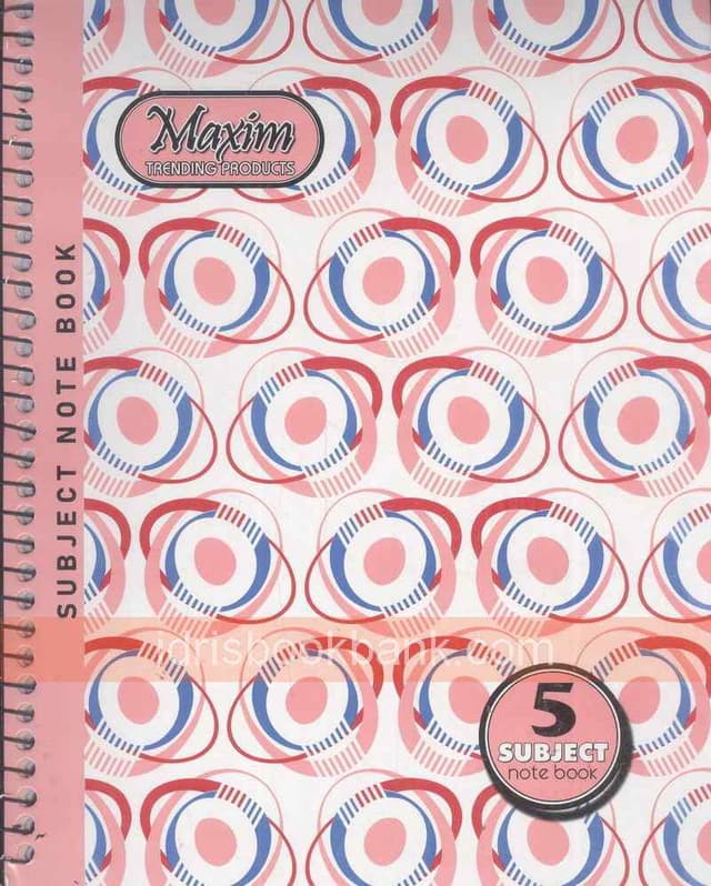 MAXIM 5 SUBJECT NOTEBOOK (LOCAL PAPER)