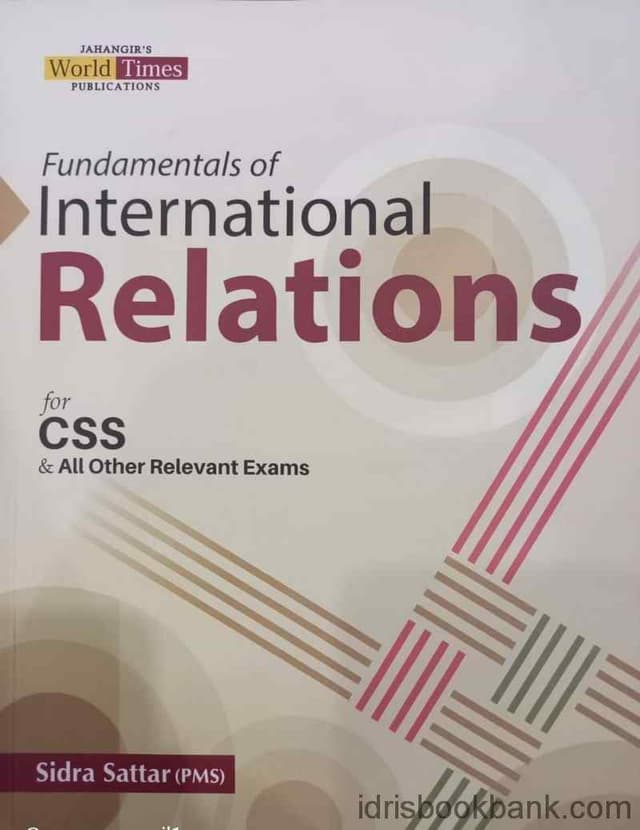 JBD FUNDAMENTALS OF INTERNATIONAL RELATIONS FOR CSS