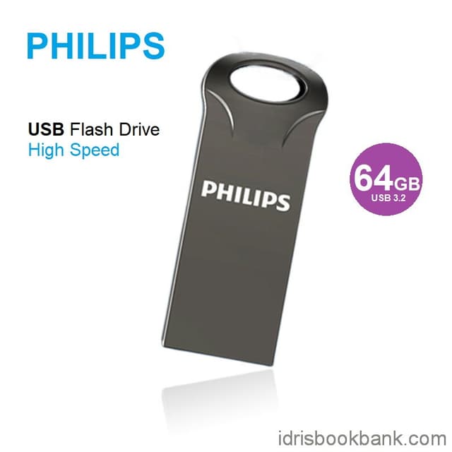 USB FLASH DRIVE PHILIPS HIGH SPEED 64GB 3:2