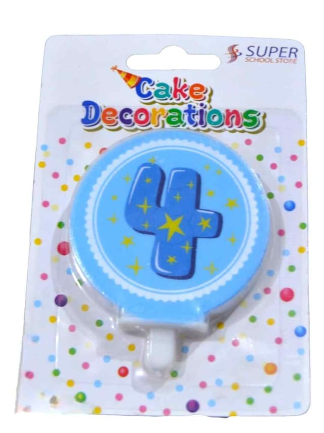 BIRTHDAY ROUND NUMBER CANDLE DECORATIONS