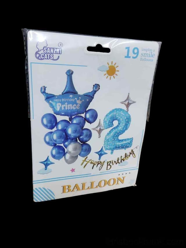 BIRTHDAY NUMBER BALLOON SET NO 1452
