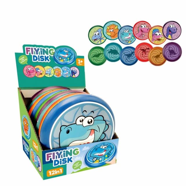 CARTOON RUBBER FRISBEE 16CM NO 502298