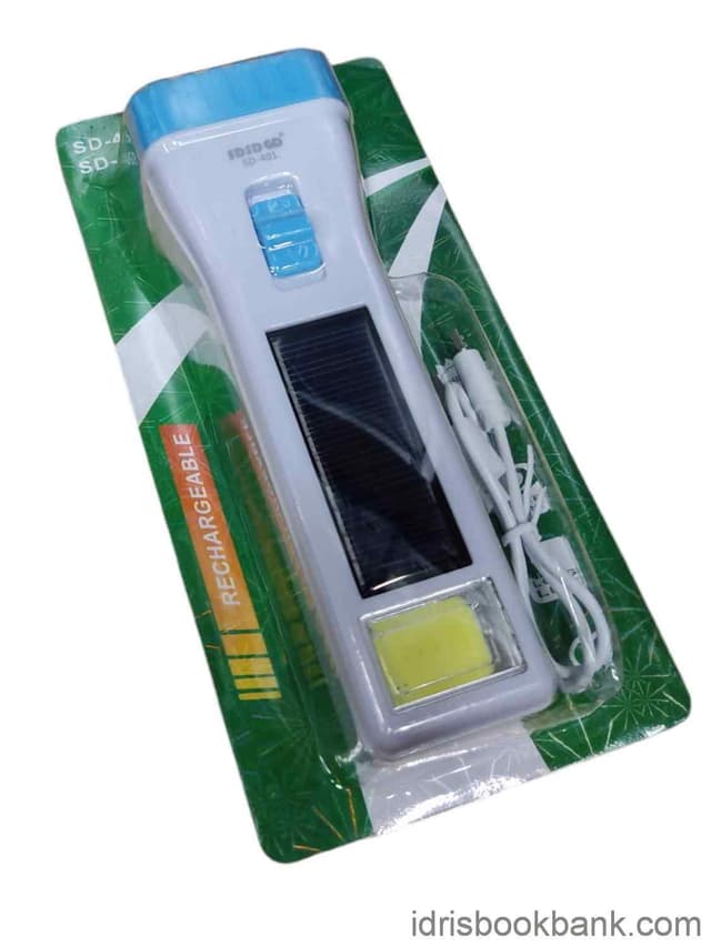 SD GOLD LED FLASH LIGHT RECHARGEABLE NO 401
