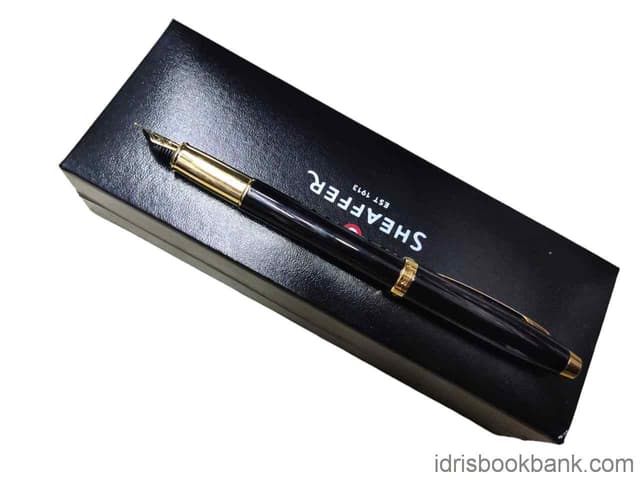 SHEAFFER FOUNTAIN PEN GIFT COLL GLOSS BLACK GT FP NO 9322