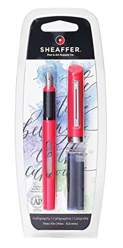 SHEAFFER CALLIGRAPHY FOUNTAIN PEN FINE POINT PINK NO 83400