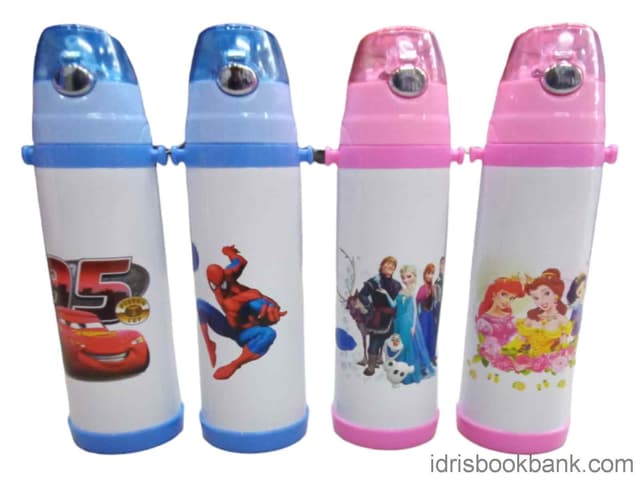 WATER BOTTLE CARTOON CHARACTER MIX NO 8112