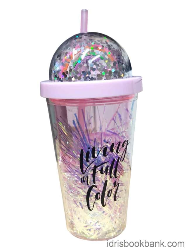 MUG FANCY PLASTIC LIVING IN FULL COLOUR NO 002