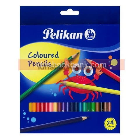 PELIKAN SILVERINO BUNTSTIFTE 24 COLOURED PENCILS