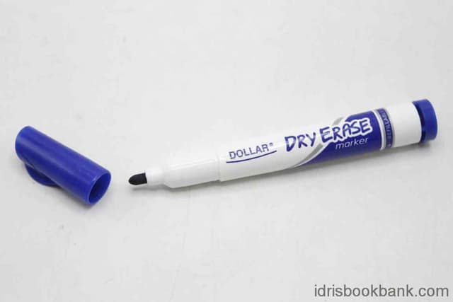 DOLLAR DRY ERASE BOARD MARKER 2MM BLUE ROUND TIP