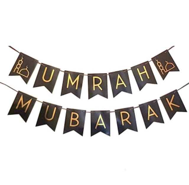 UMRAH MUBARAK BANNER WALL DECORATION