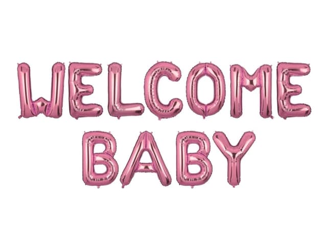 FOIL BALLOON BABY WELCOME ITS A GIRL NO 1504