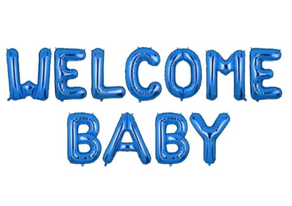 FOIL BALLOON BABY WELCOME ITS A BOY NO 1886