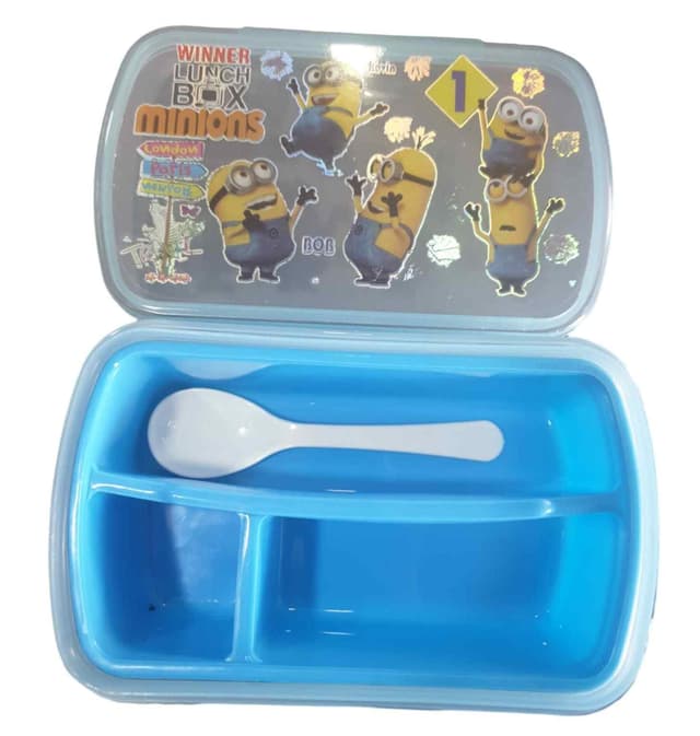LUNCH BOX CHARACTER DOUBLE PORTION WITH SPOON