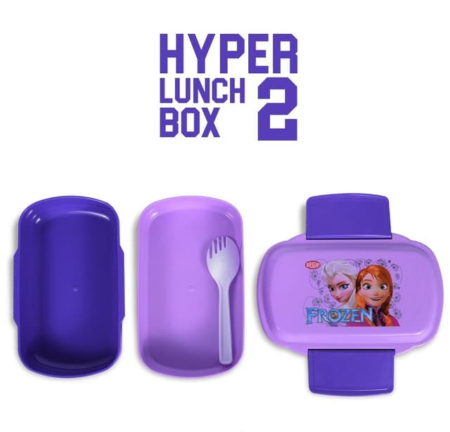 BRIGHT HYPER LUNCH BOX SPACE SAVING DESIGN