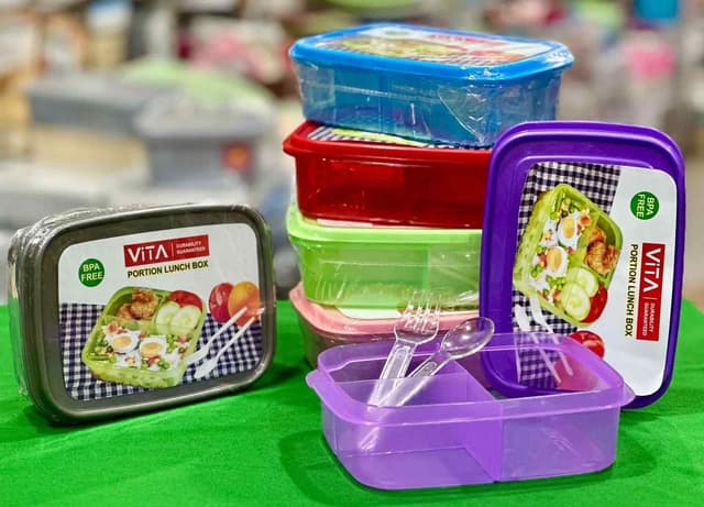 VITA DURABILITY GUARANTEED PORTION LUNCH BOX PLASTIC