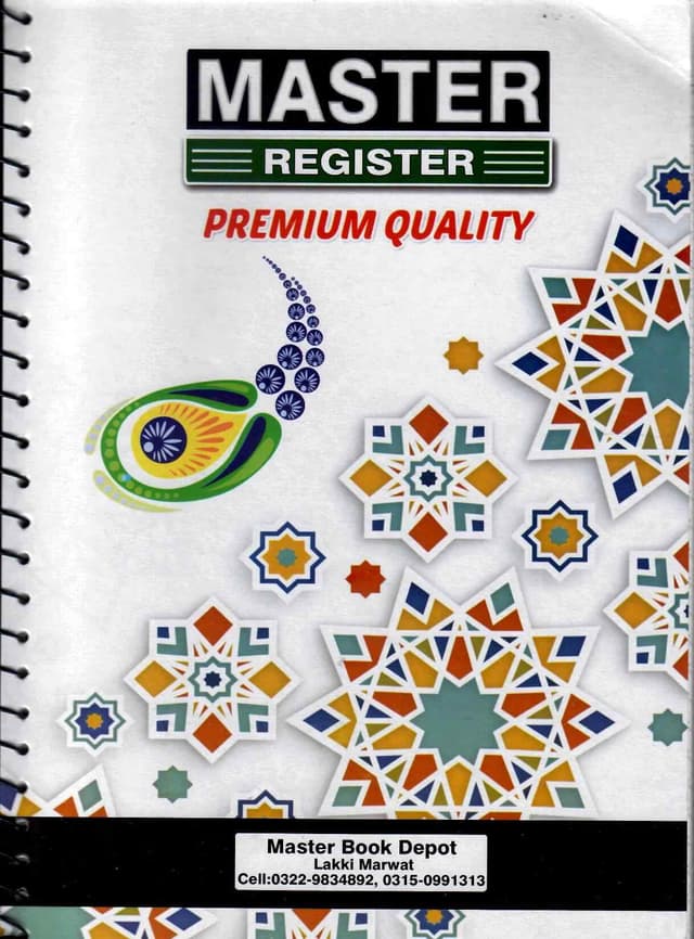 RING REGISTER MASTER PREMIUM QUALITY NO 350