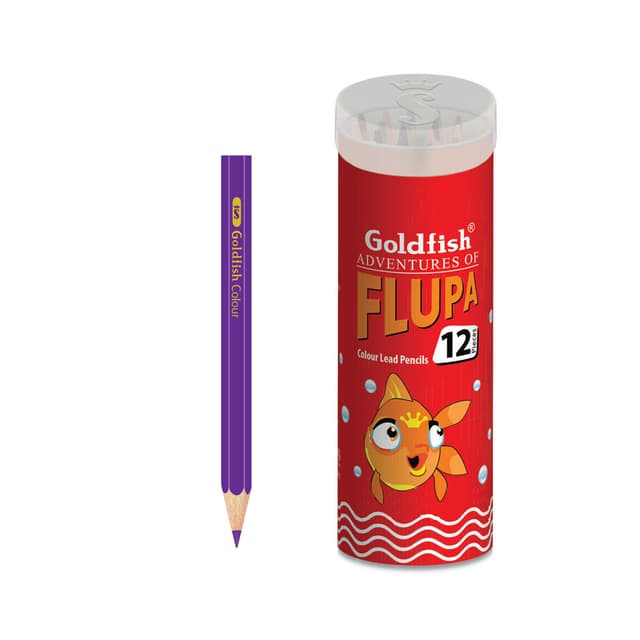 GOLDFISH COLOUR PENCIL 12 PCS TIN PACK SMALL