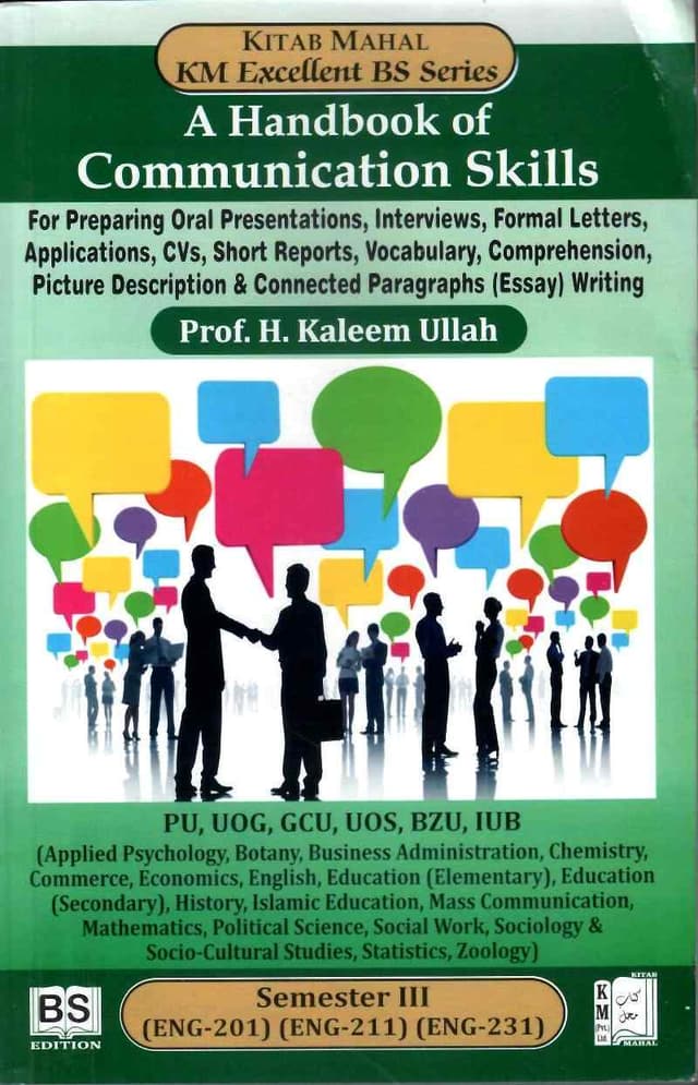A HANDBOOK OF COMMUNICATION SKILLS BS